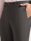 Luxe Slim Comfort Formal Grey Solid Trouser