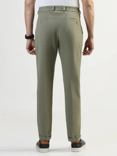 Sneaker Fit Olive Solid Pant