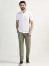 Sneaker Fit Olive Solid Pant
