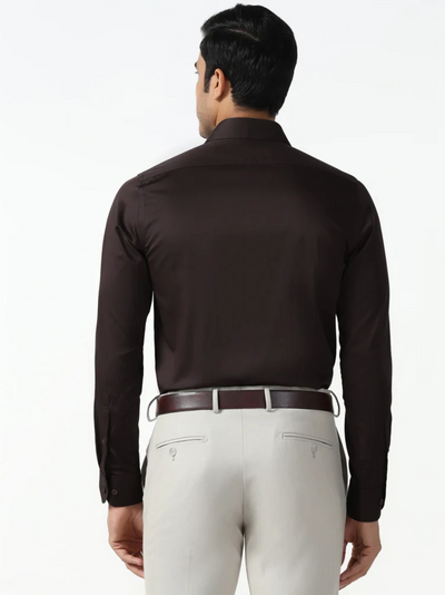 Chocolate Sauce Non-Iron Solid Shirt