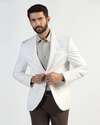 Solid White Blazer