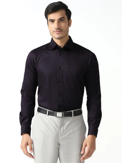 Purple Non-Iron Solid Shirt