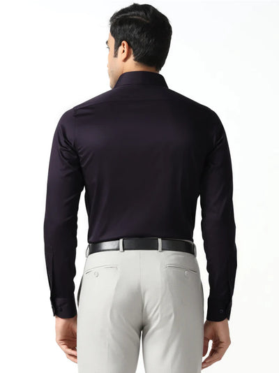 Purple Non-Iron Solid Shirt