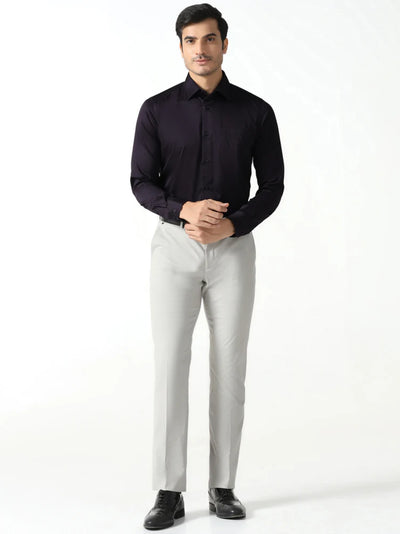 Purple Non-Iron Solid Shirt