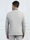 Two Piece Beige Solid Formal Suit