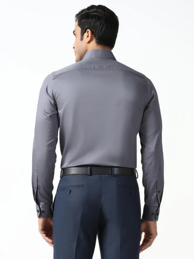 Mid Grey Non-Iron Solid Shirt