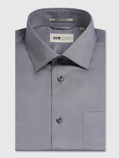 Mid Grey Non-Iron Solid Shirt