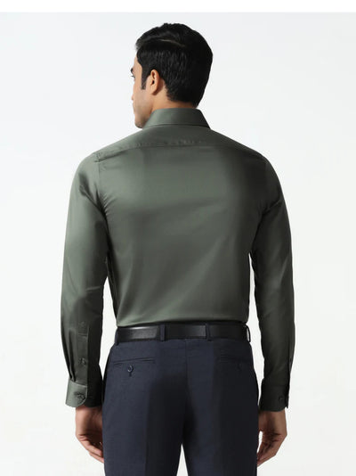 Olive Non-Iron Solid Shirt