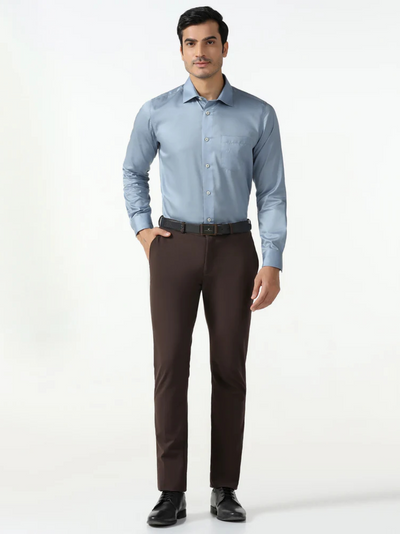 Blue Non-Iron Solid Shirt