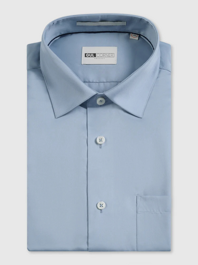 Blue Non-Iron Solid Shirt