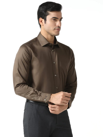 Tobacco Brown Solid Shirt
