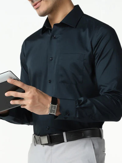Teal Non-Iron Solid Shirt