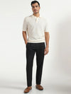 Ease Fit Formal Black Solid Trouser