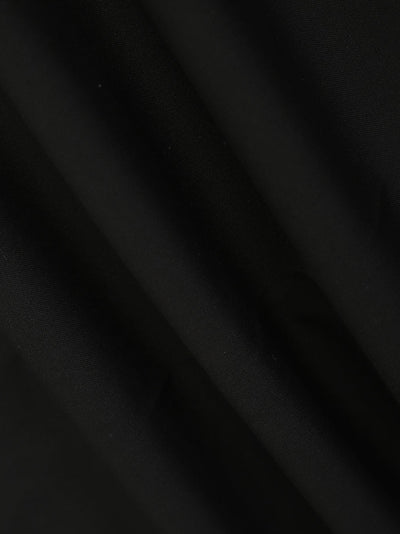 Ease Fit Formal Black Solid Trouser