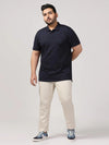 Slim Casual Beige Solid Trouser