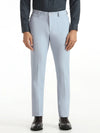 Slim Fit Light Blue Solid Trouser