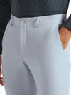 Slim Fit Light Blue Solid Trouser