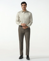 Cream Non-Iron Solid Shirt
