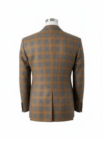 Plaid pattern blazer