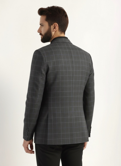 Charcoal Grey Wool Blazer