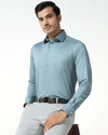 Petrol Blue Non-Iron Solid Shirt