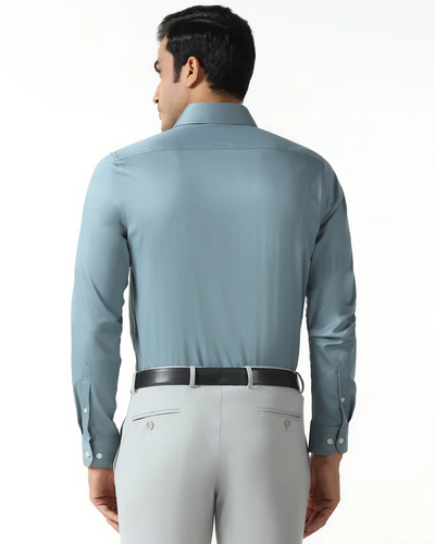 Petrol Blue Non-Iron Solid Shirt