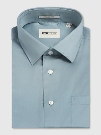 Petrol Blue Non-Iron Solid Shirt
